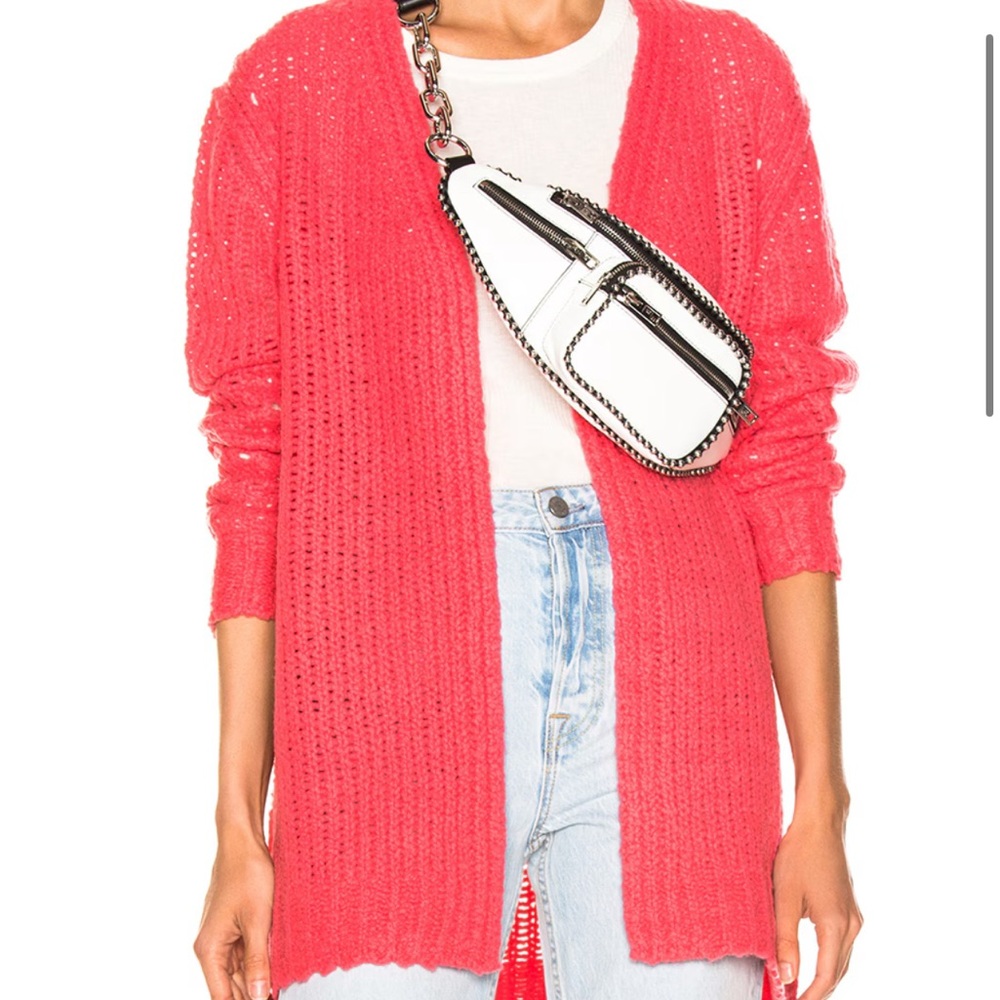 rag & bone Open-Knit Cardigan 100% merino wool